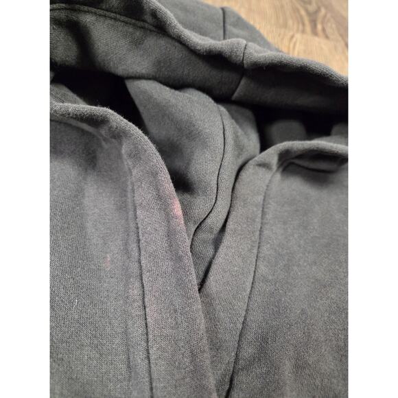 MisFits Dark Gray Cropped Hoodie Sweatshirt Pullover Size XS Crimson Ghost - Picture 2 of 8